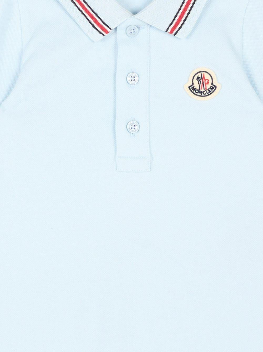 Tutina azzurra per neonato 9518L000068496F 711 Moncler Kids 