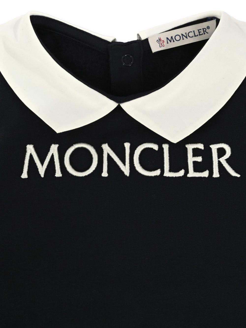 Tutina blu per neonato 9518L0000489A23 778 Moncler Kids 