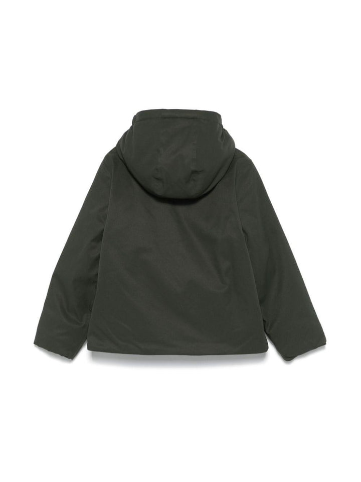 Green running jacket for kids