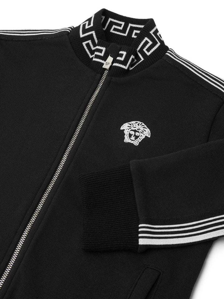 Black cotton sweatshirt for boys