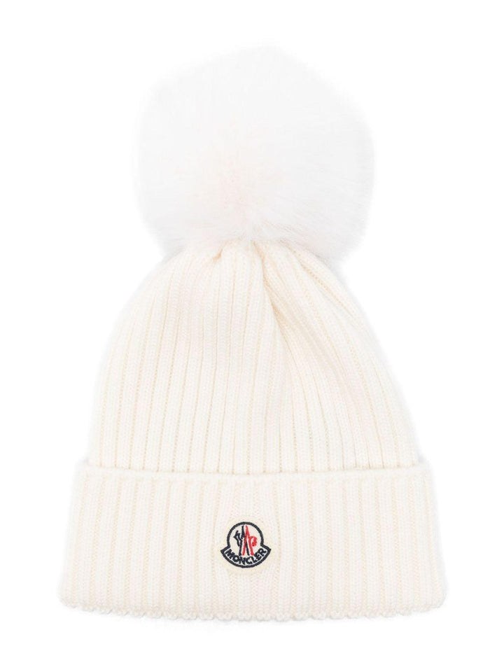 Cappello bianco per bambino 9543B00007M1131 030 Moncler Kids 