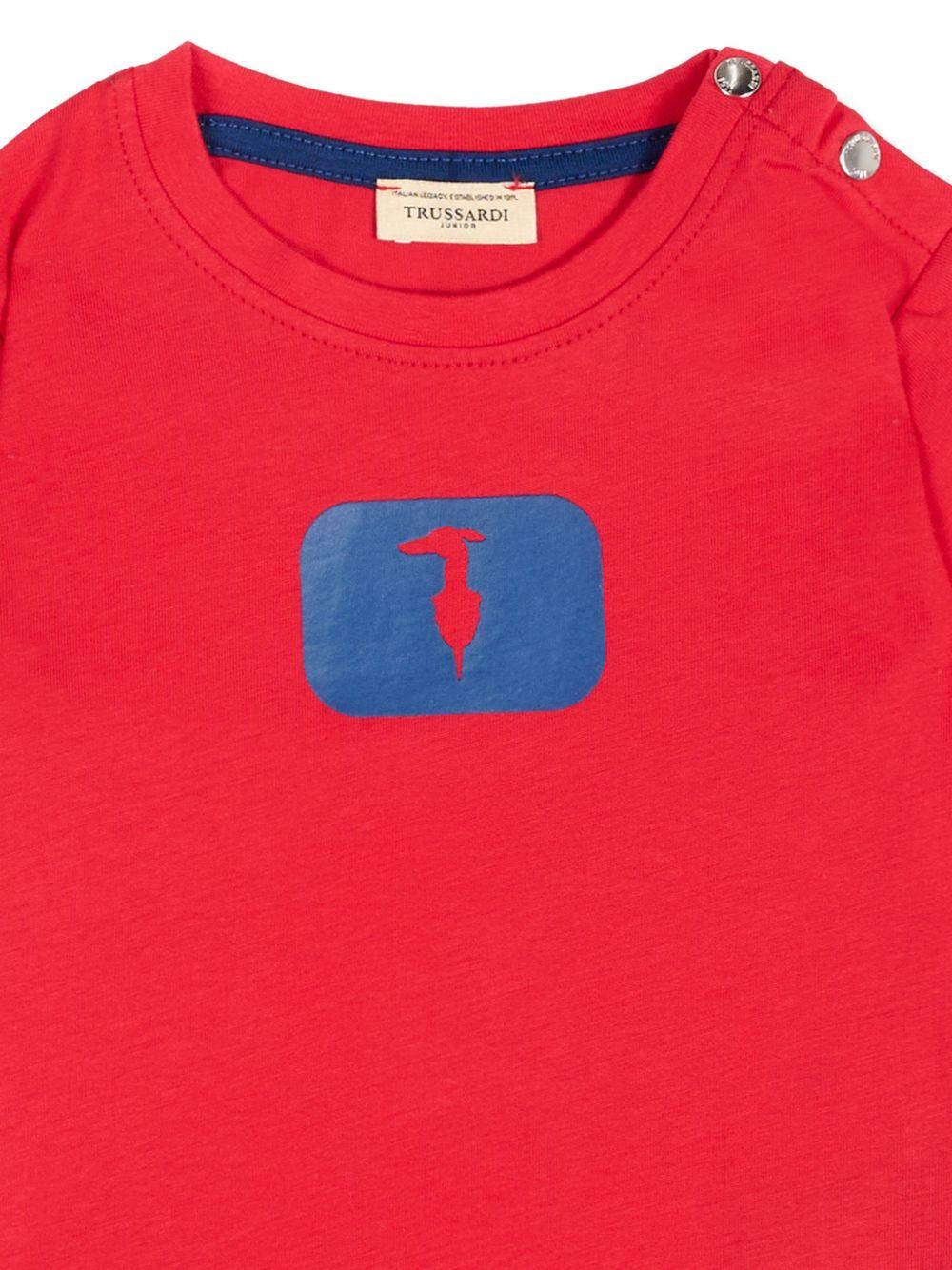 T-shirt rosso per neonato TIP26093TS RED Trussardi Kids 