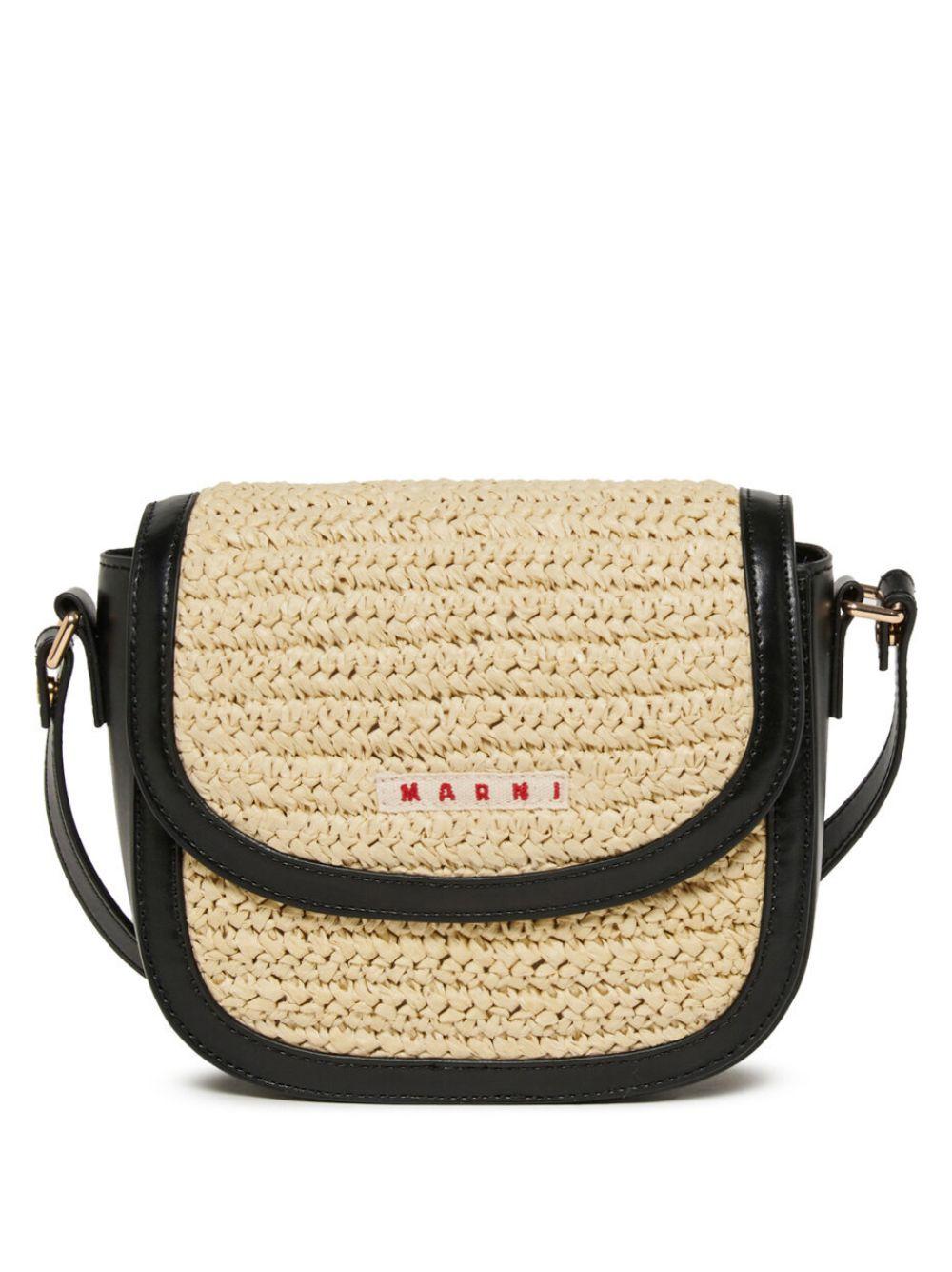 Borsa beige/nera per bambina M01828M00WR 0M900 Marni Kids 