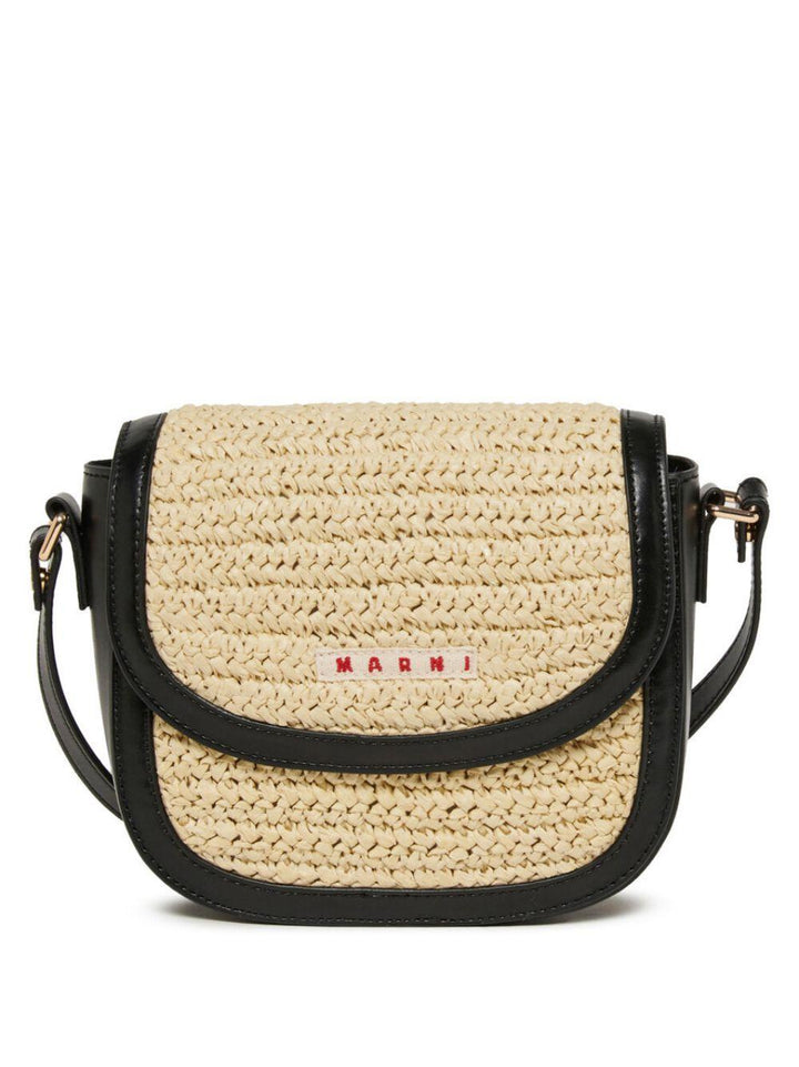 Borsa beige/nera per bambina M01828M00WR 0M900 Marni Kids 