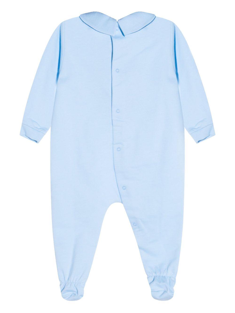 Tutina azzurra per neonato MMY08BLCA40 40304 Moschino Kids 