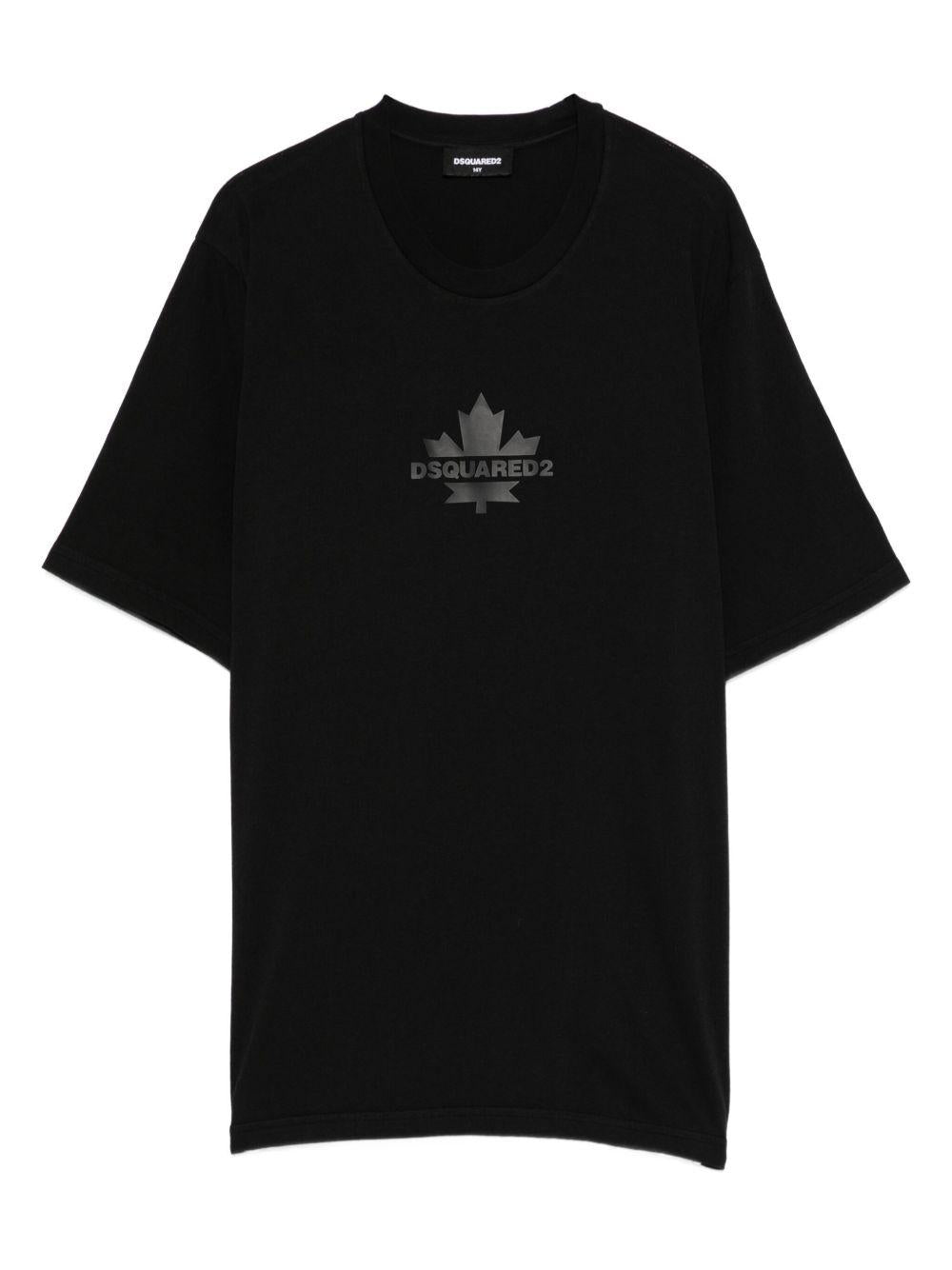 T-shirt nera per bambino DQ2743D0AC7 DQ900 Dsquared2 Kids 