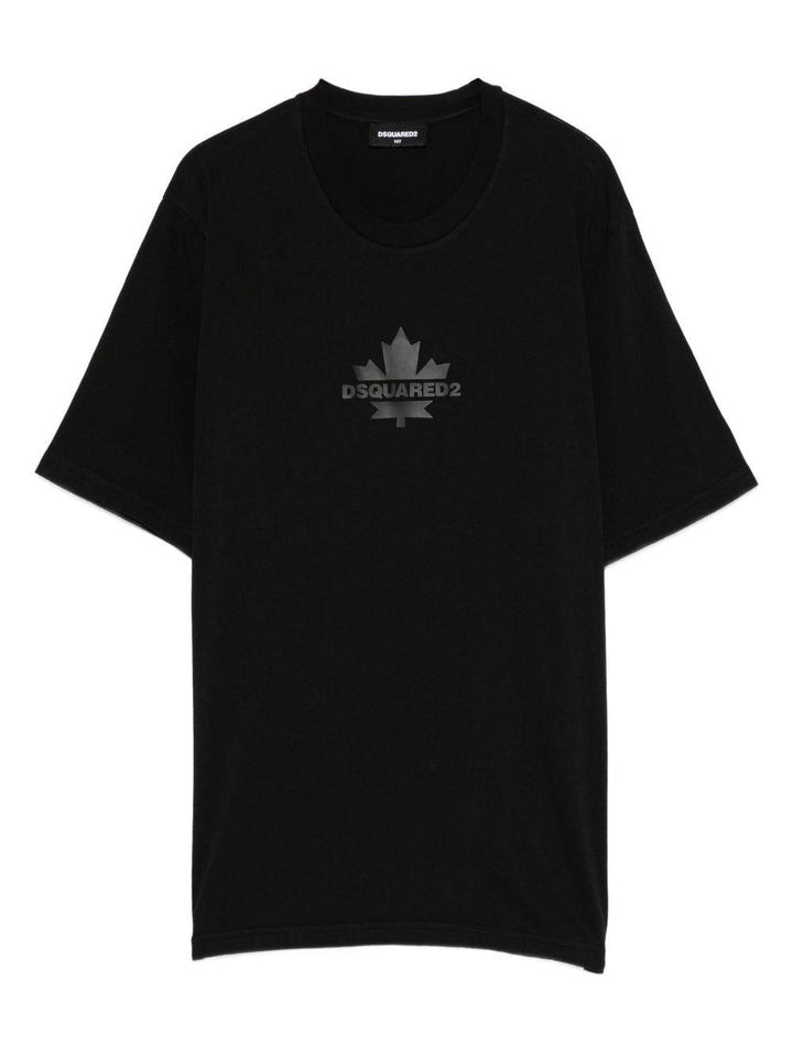 T-shirt nera per bambino DQ2743D0AC7 DQ900 Dsquared2 Kids 