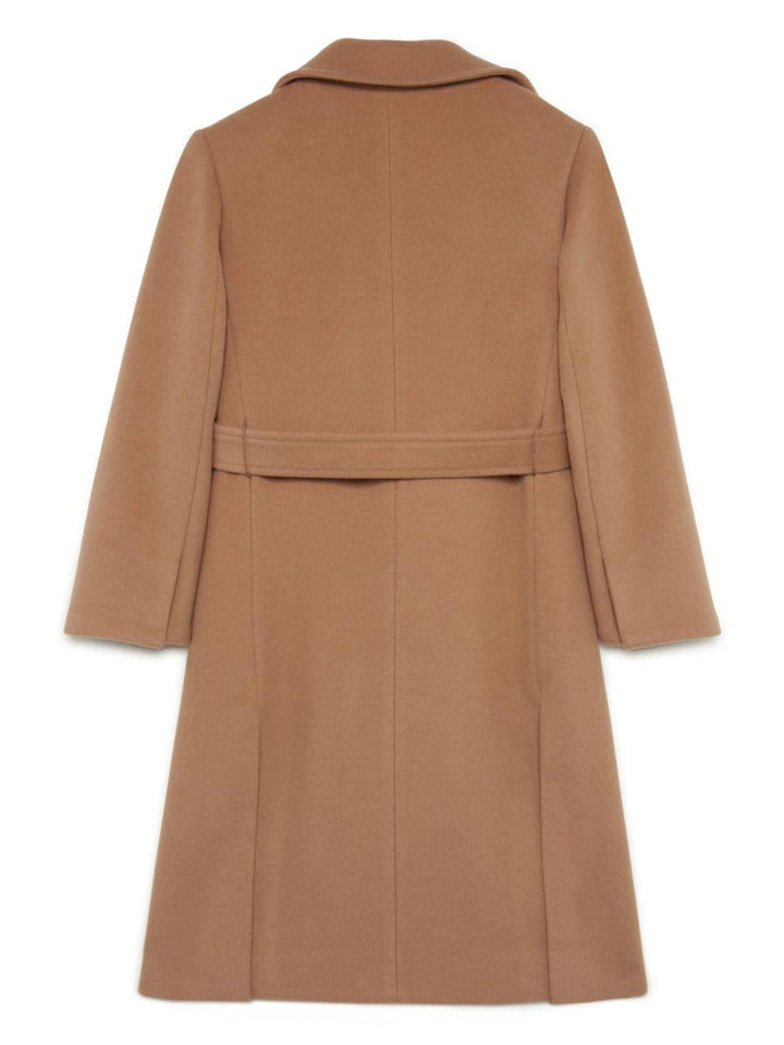 Cappotto beige per bambina in lana