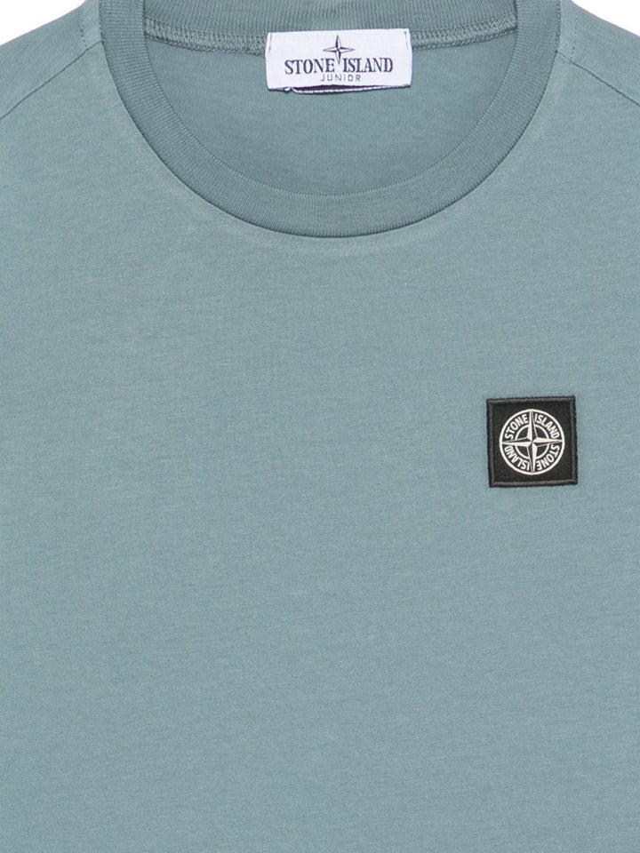 T-shirt blu polvere per bambino 62100003S0047 V004B Stone Island Kids 