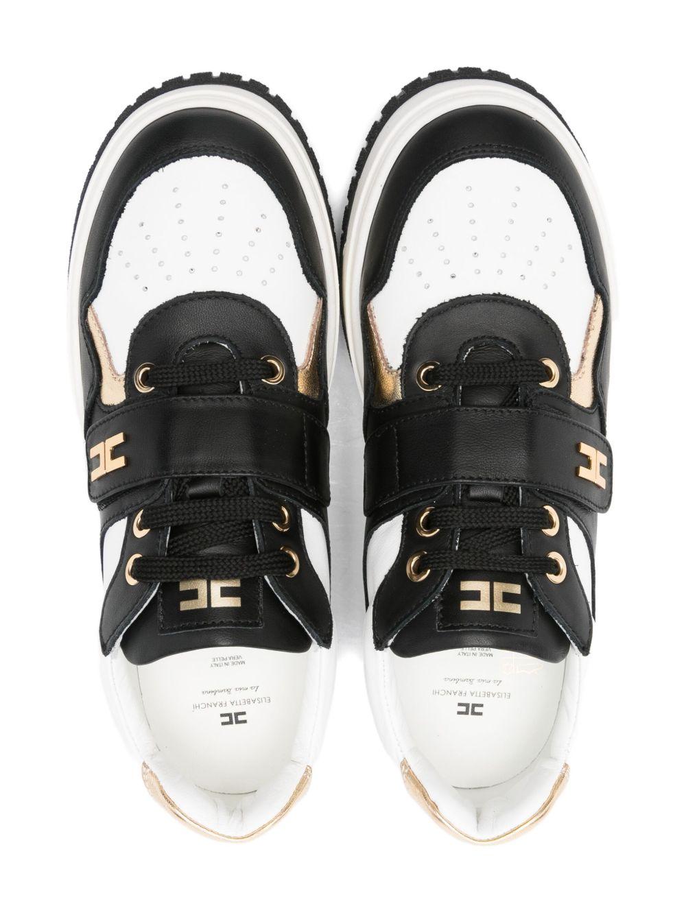 Sneakers bianco/nero per bambina F4A9E03441251A780 A780 Elisabetta Franchi Kids 