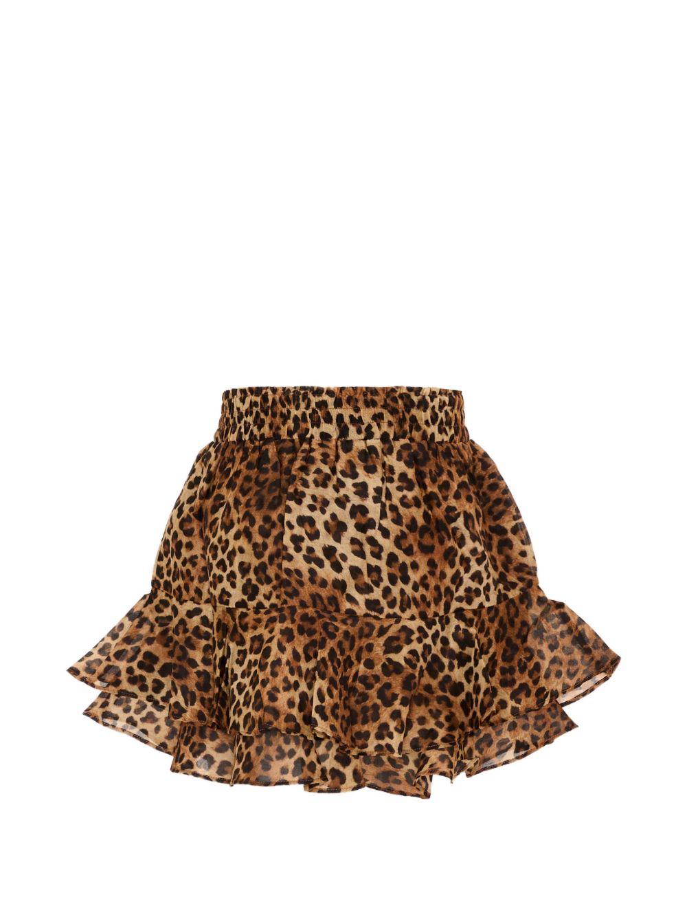 Gonna animal print per bambina EIV002 00168L MC2 Saint Barth Kids 