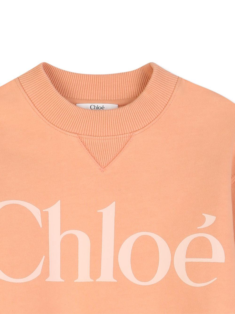 Felpa arancione per bambina C20845 43A Chloe 