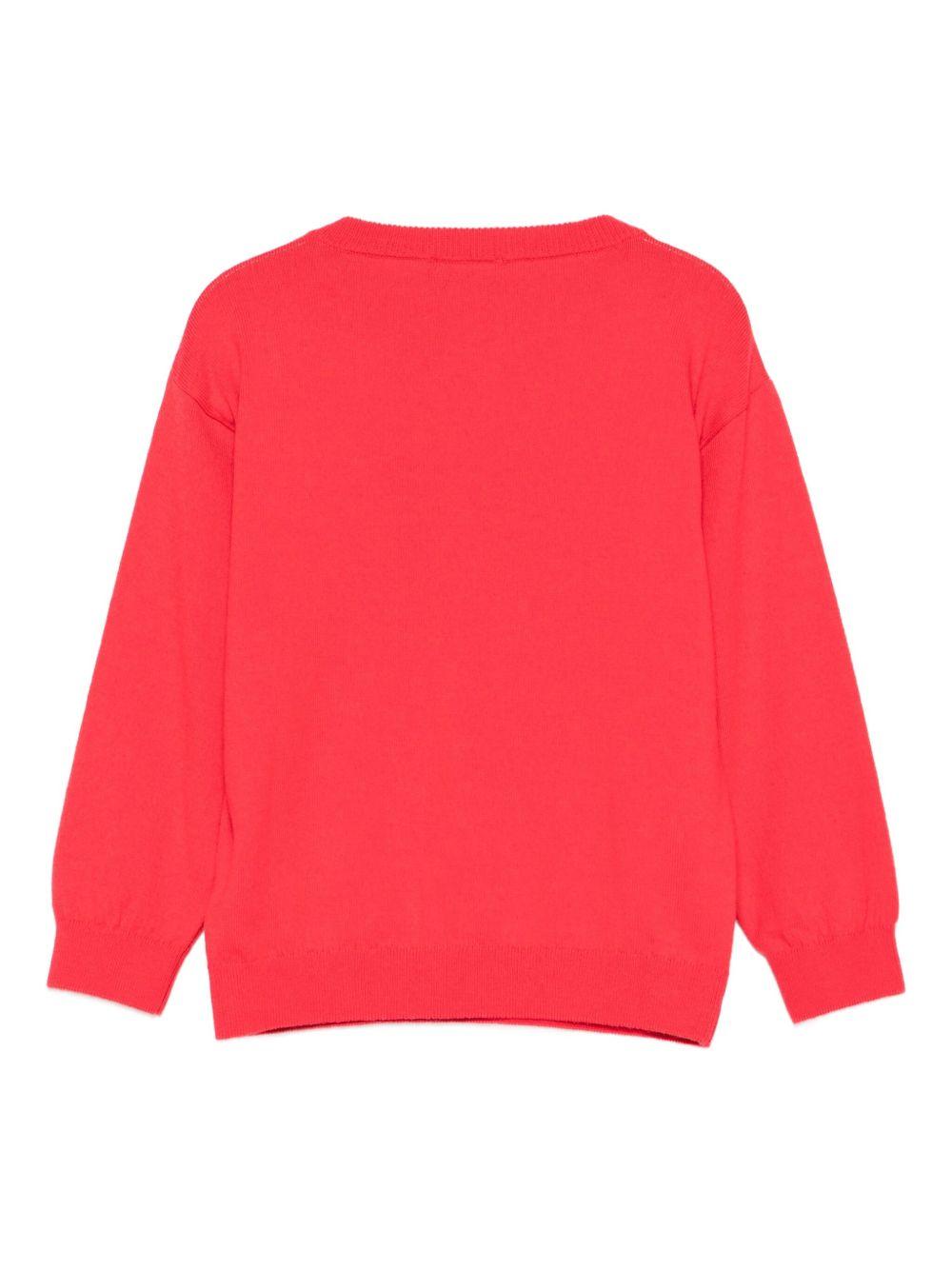 Maglione rosso per bambino HUW01ALHE43 50109 Moschino Kids 