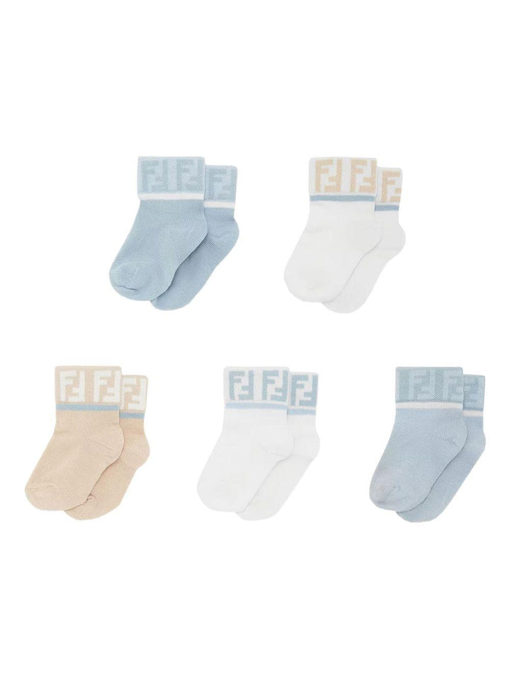 Set calze colori per neonato BMN026ASQV F1PMJ Fendi Kids 