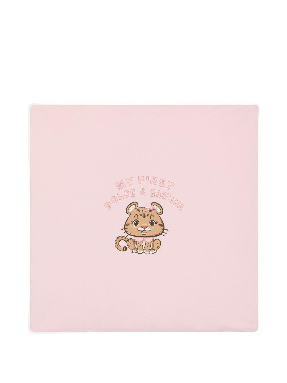 Coperta rosa per neonata LNJAE7G7PNO S9000 Dolce & Gabbana Kids 
