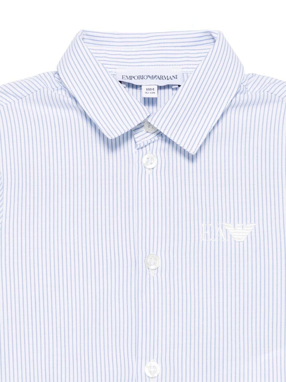 Camicia blu per neonato EB000583AF16580 M0010 Emporio Armani Kids 