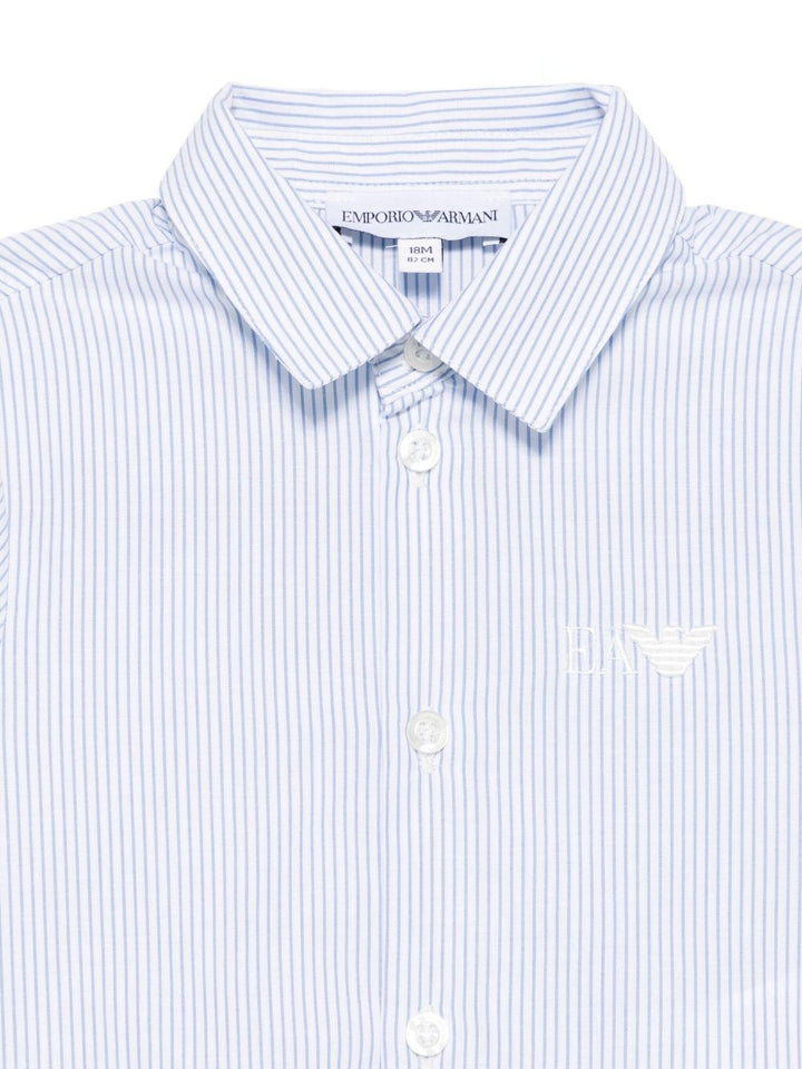 Camicia blu per neonato EB000583AF16580 M0010 Emporio Armani Kids 