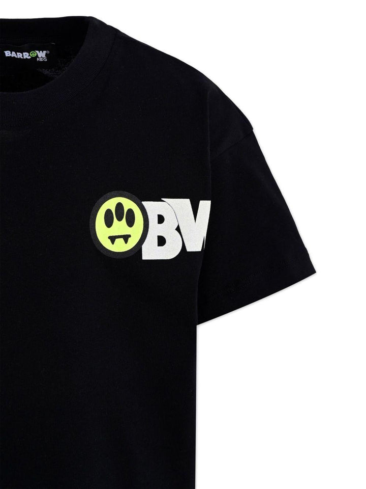T-shirt nero per bambino F5BKJUTH046 110 Barrow Kids 