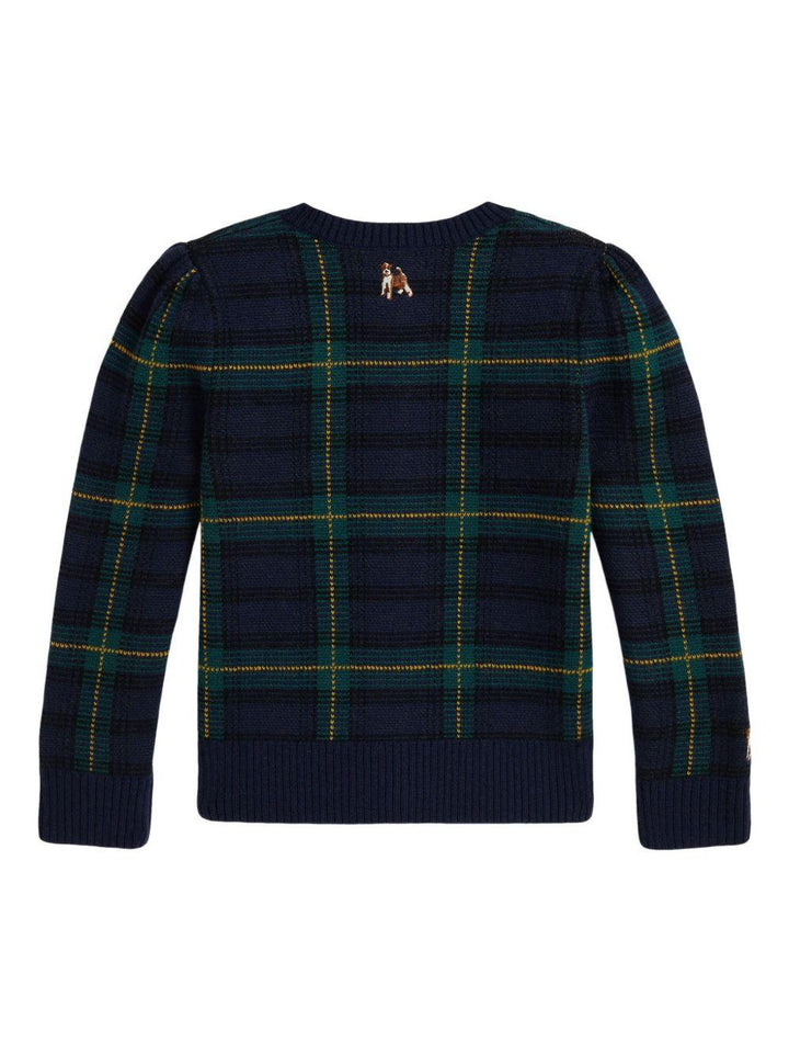 Maglione blu navy/verde per bambino 312978877 001 Ralph Lauren Kids 