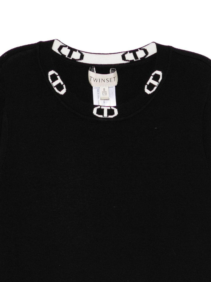 Abito nero per bambina 252GJ3101 11656 Twin Set 