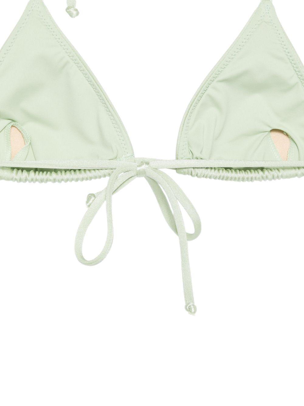 Costume due pezzi menta chiaro per bambina LEH00011 00185L MC2 Saint Barth Kids 