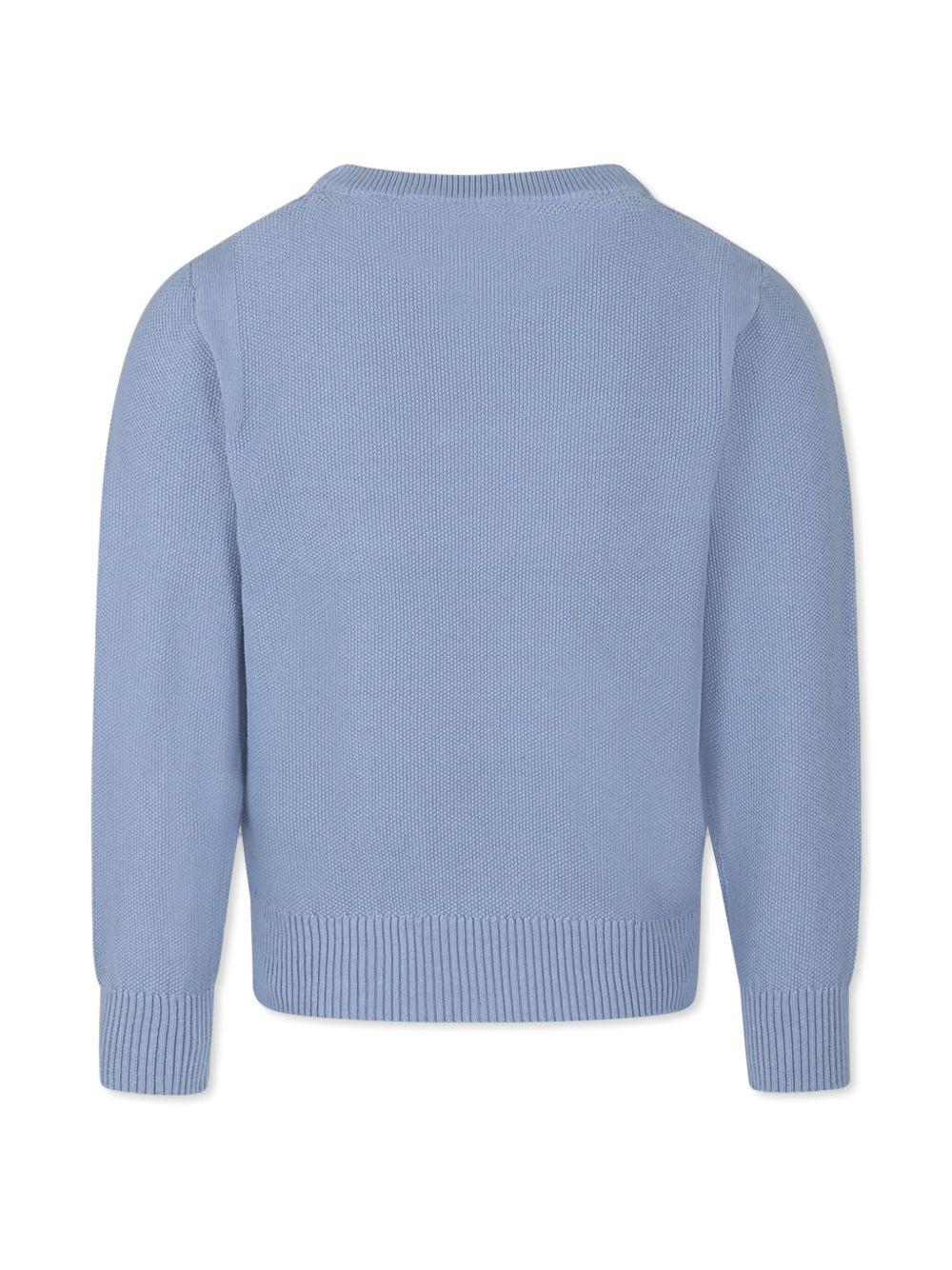 Maglione azzurro polvere per bambino