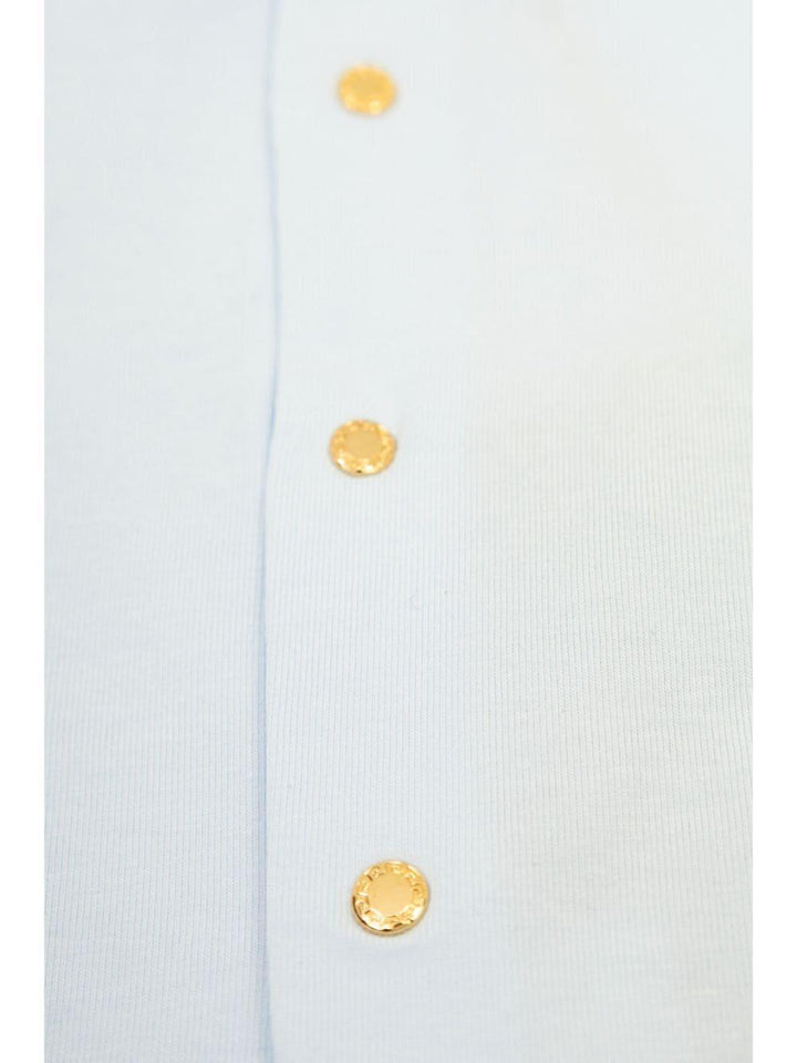 Baby blue cotton onesie