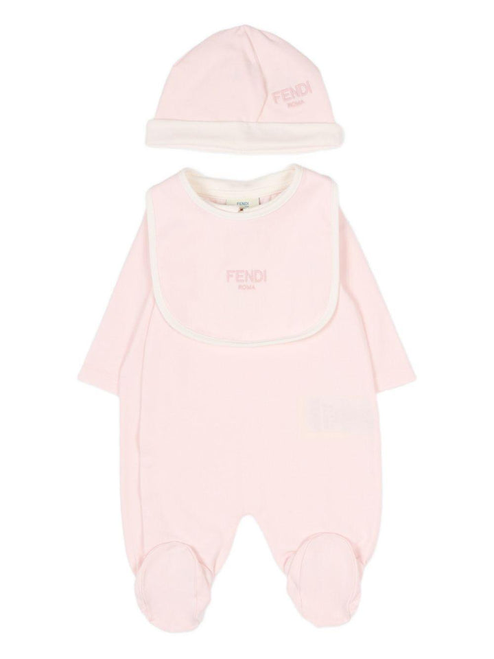 Tutina rosa per neonata BUK154ST8 F0C11 Fendi Kids 