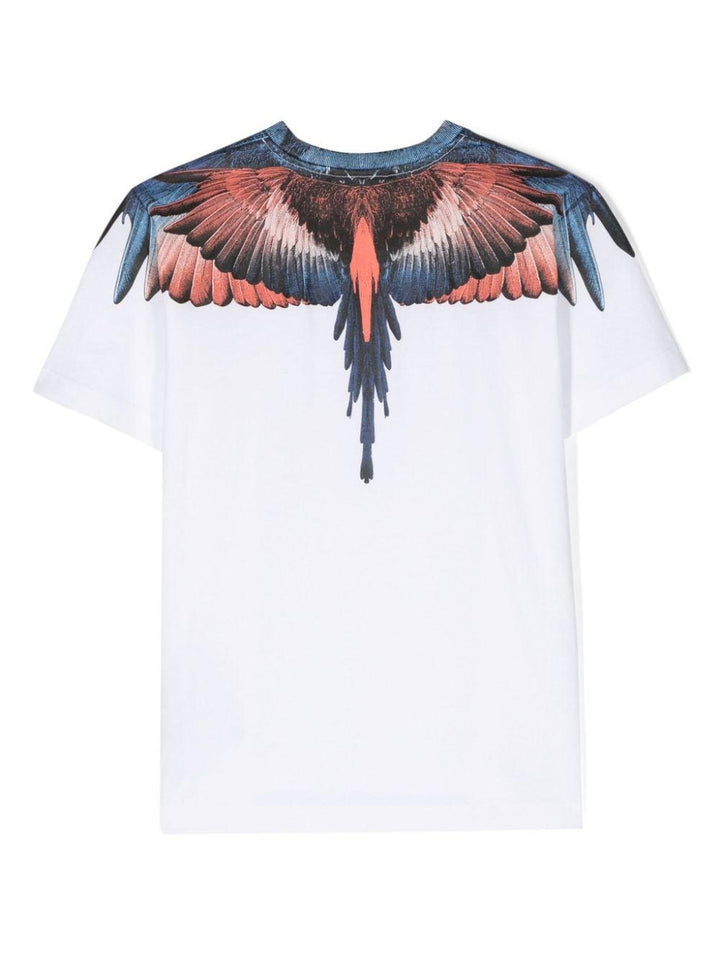 White t-shirt for boys with print