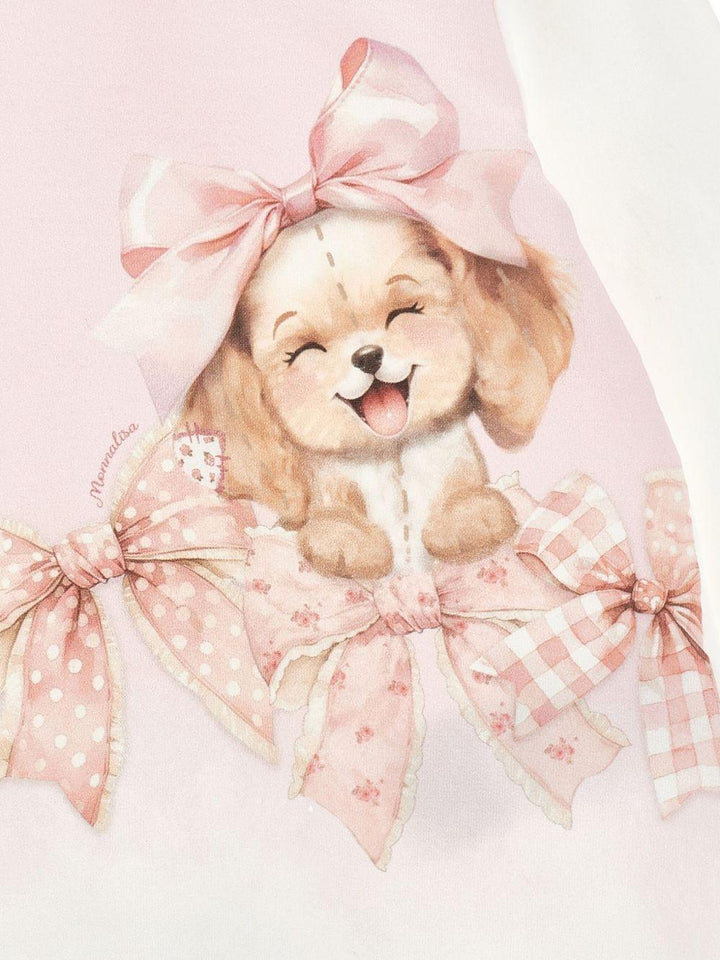 Abito rosa/bianco per neonata