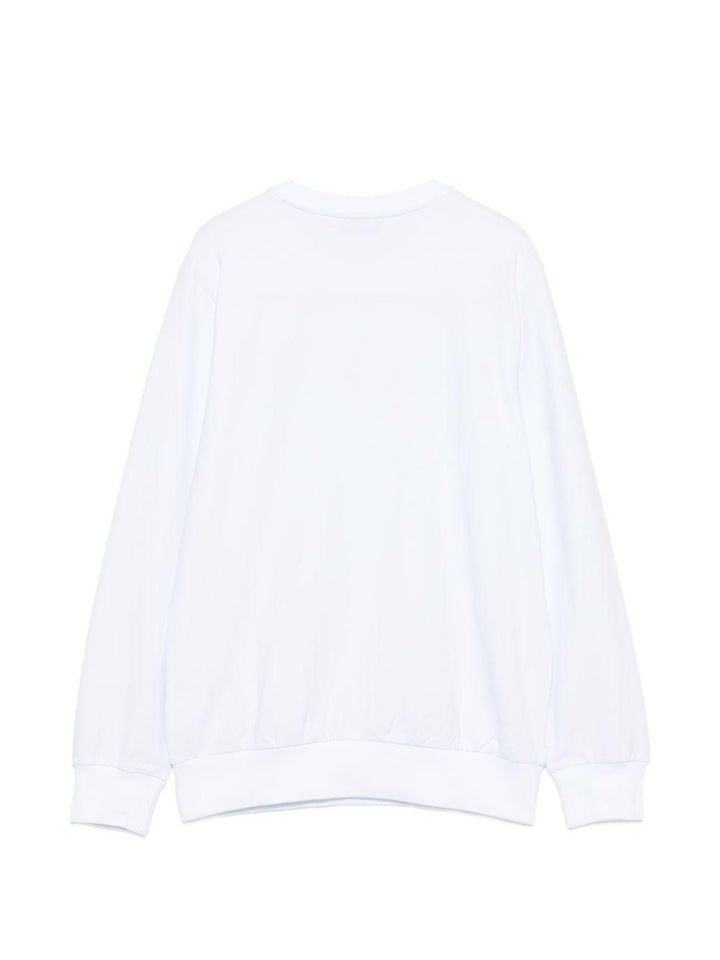 Felpa bianca per bambino HUF09YLDA11 10101 Moschino Kids 