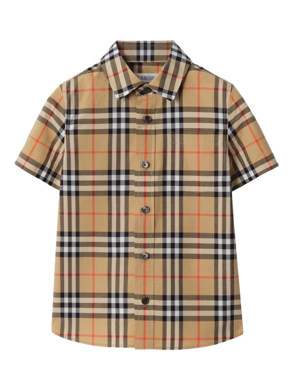 Camicia beige per bambino 8117145 B9368 Burberry Kids 