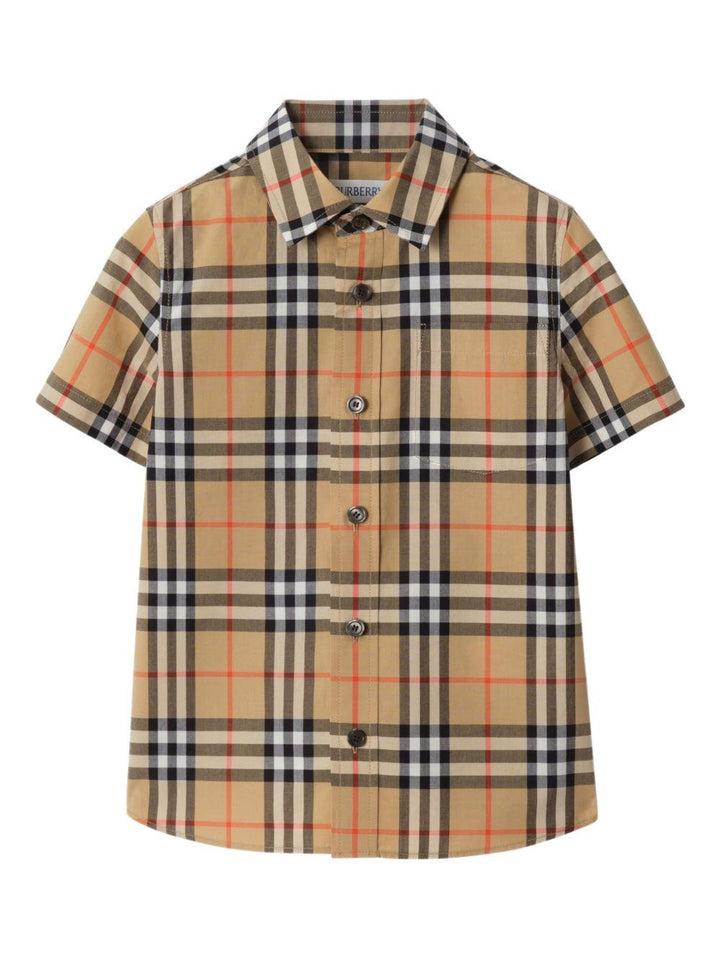 Camicia beige per bambino 8117145 B9368 Burberry Kids 