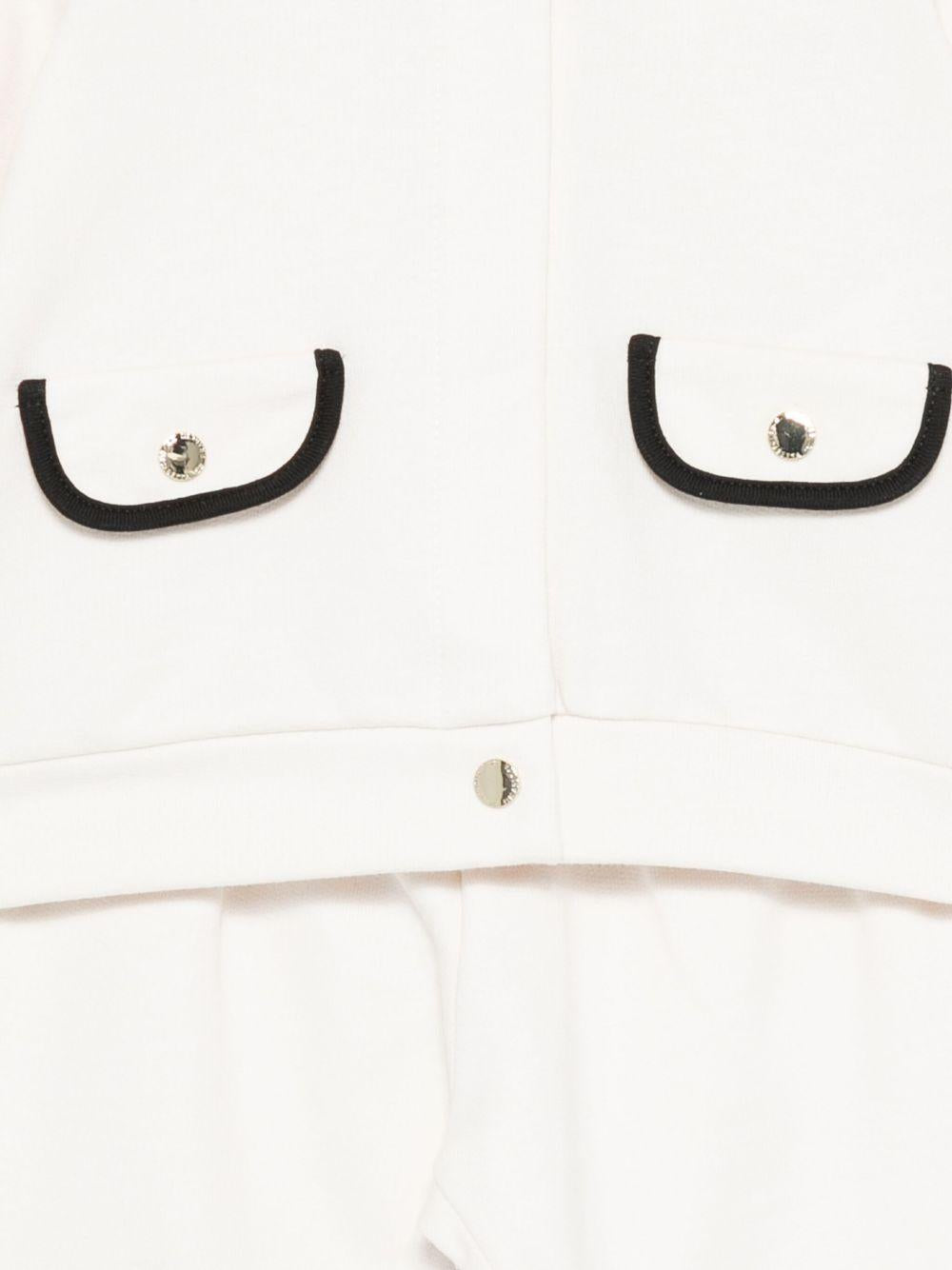 Completo bianco per neonata ENCD1090FF002 D759 Elisabetta Franchi Kids 