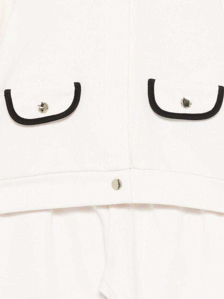 Completo bianco per neonata ENCD1090FF002 D759 Elisabetta Franchi Kids 