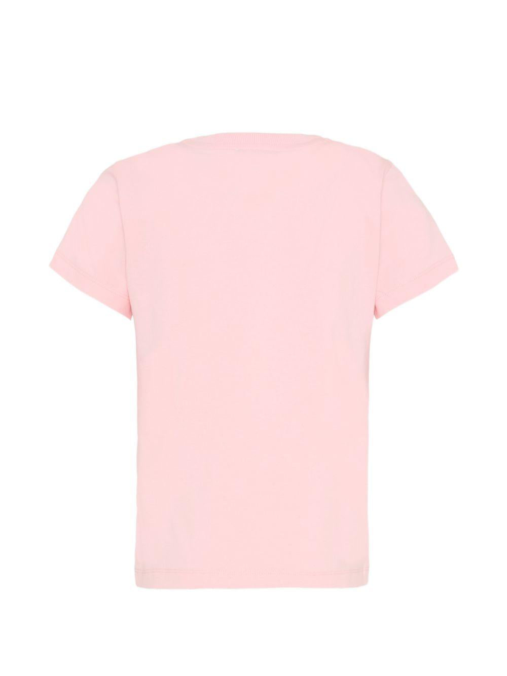 T-shirt rosa per bambina HUM05ULBA10 50209 Moschino Kids 