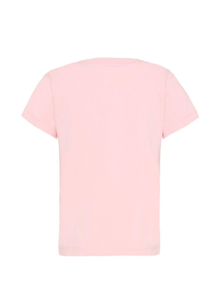 T-shirt rosa per bambina HUM05ULBA10 50209 Moschino Kids 