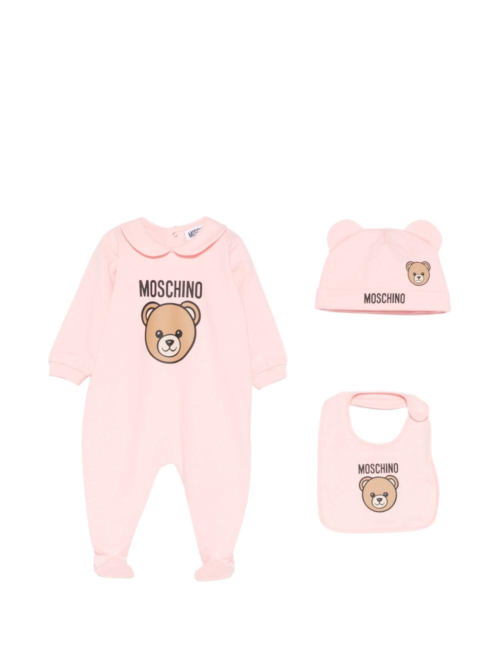Tutina rosa per neonata MUY097LCA19 50209 Moschino Kids 
