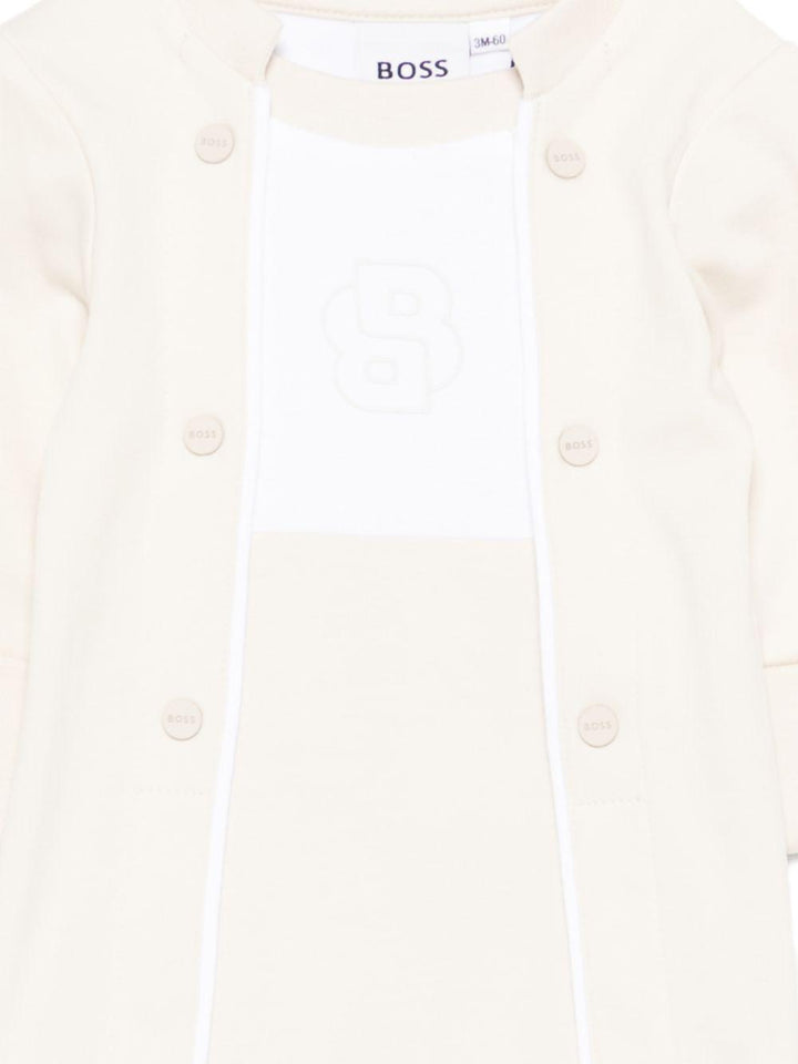 Tutina beige per neonato J53046 21K Boss Kids 