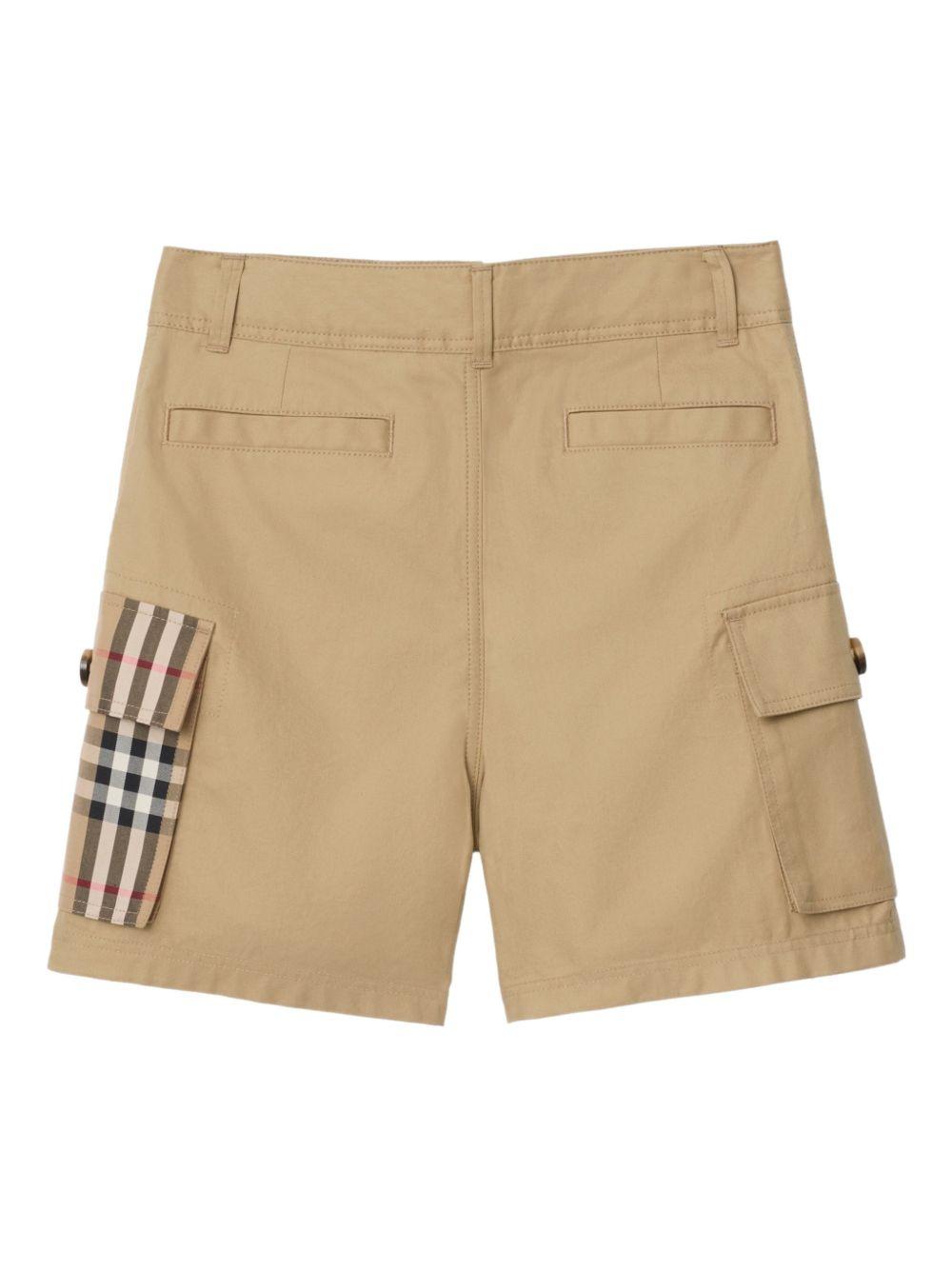 Bermuda marrone per bambino 8117176 B9719 Burberry Kids 