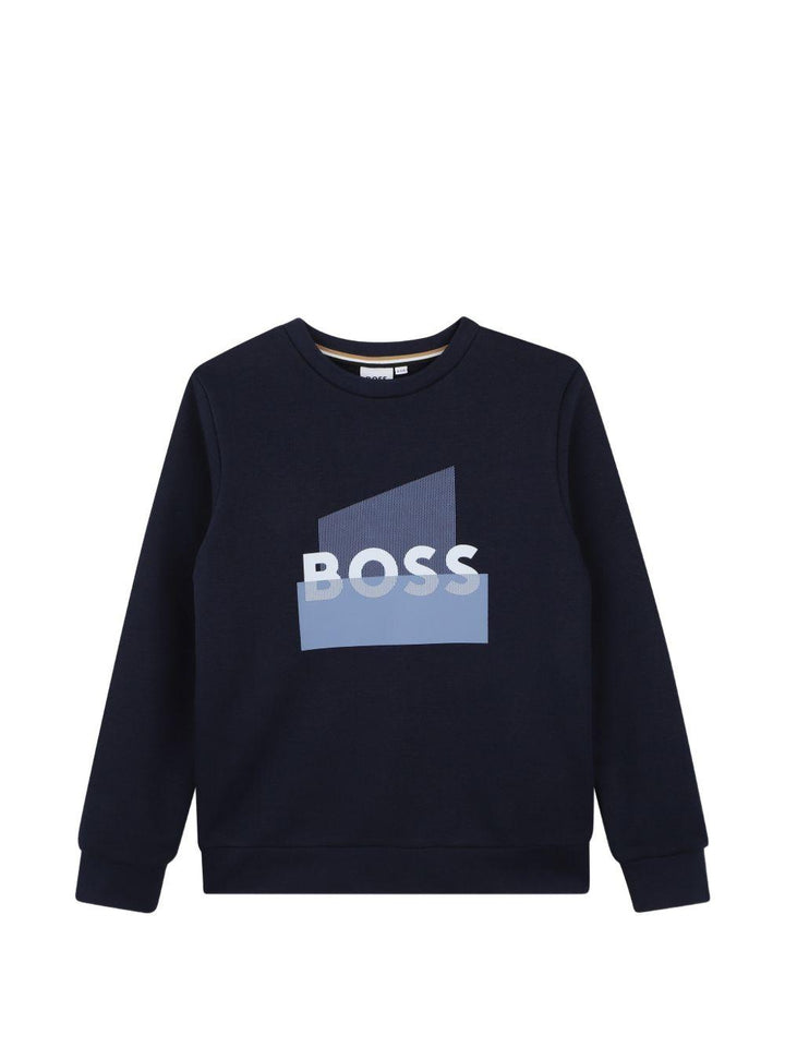 Felpa blu marine per bambino J52966 849 Boss Kids 