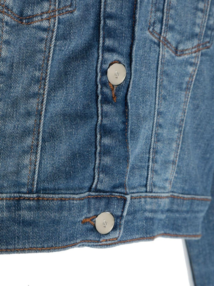 Giacca blu per bambina in denim