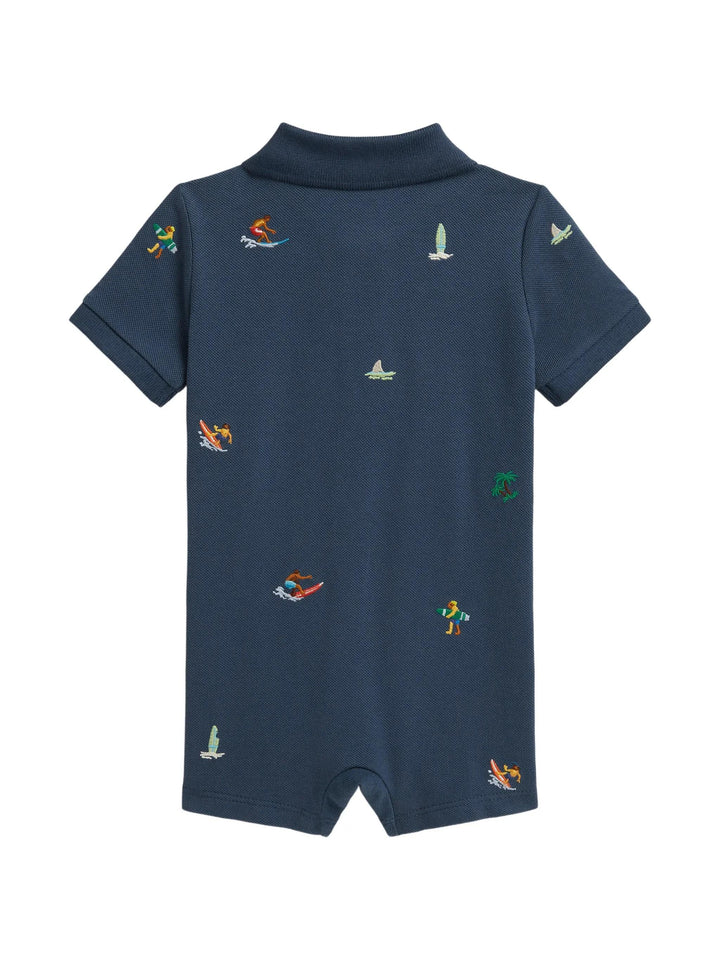 Tutina blu navy per neonato 320B14128 001 Ralph Lauren Kids 