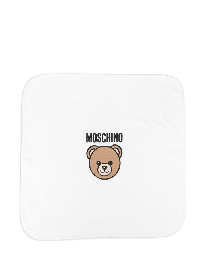 Coperta bianco per neonato MUB00MLCA19 10063 Moschino Kids 