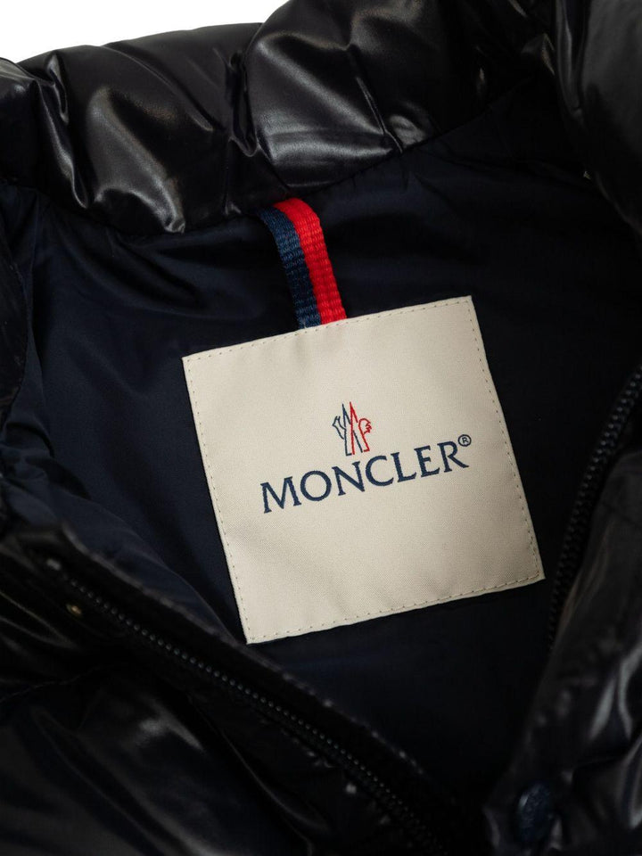 Gilet blu navy per neonato 9511A00016597Z8 742 Moncler Kids 
