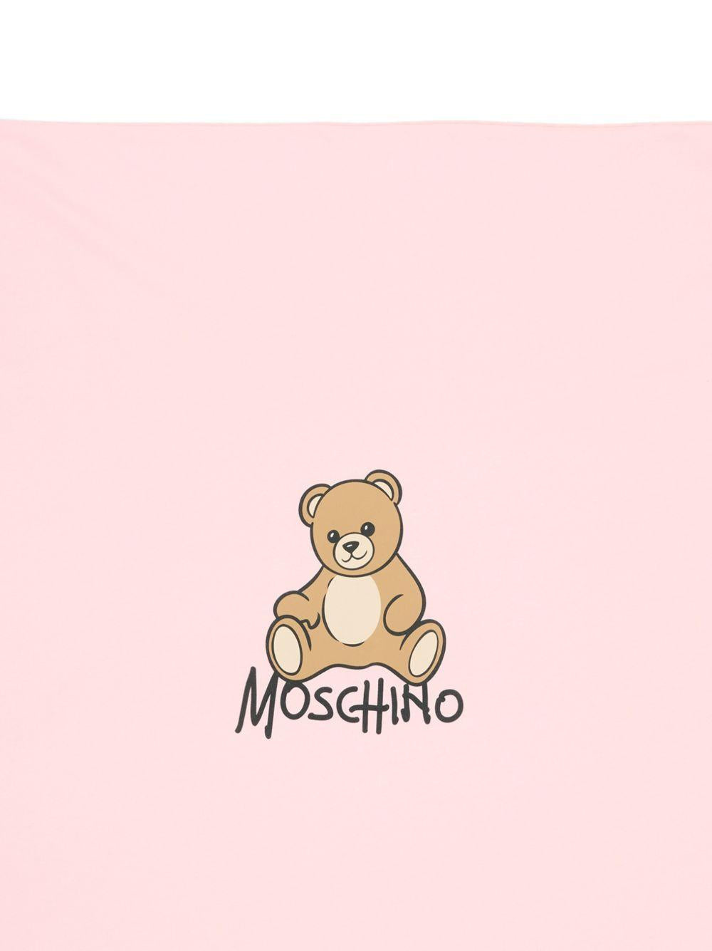 Coperta rosa chiaro per neonato MTB00FLCA40 50209 Moschino Kids 