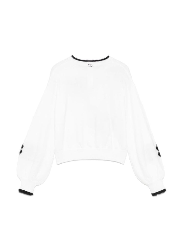 Maglione bianco per bambina