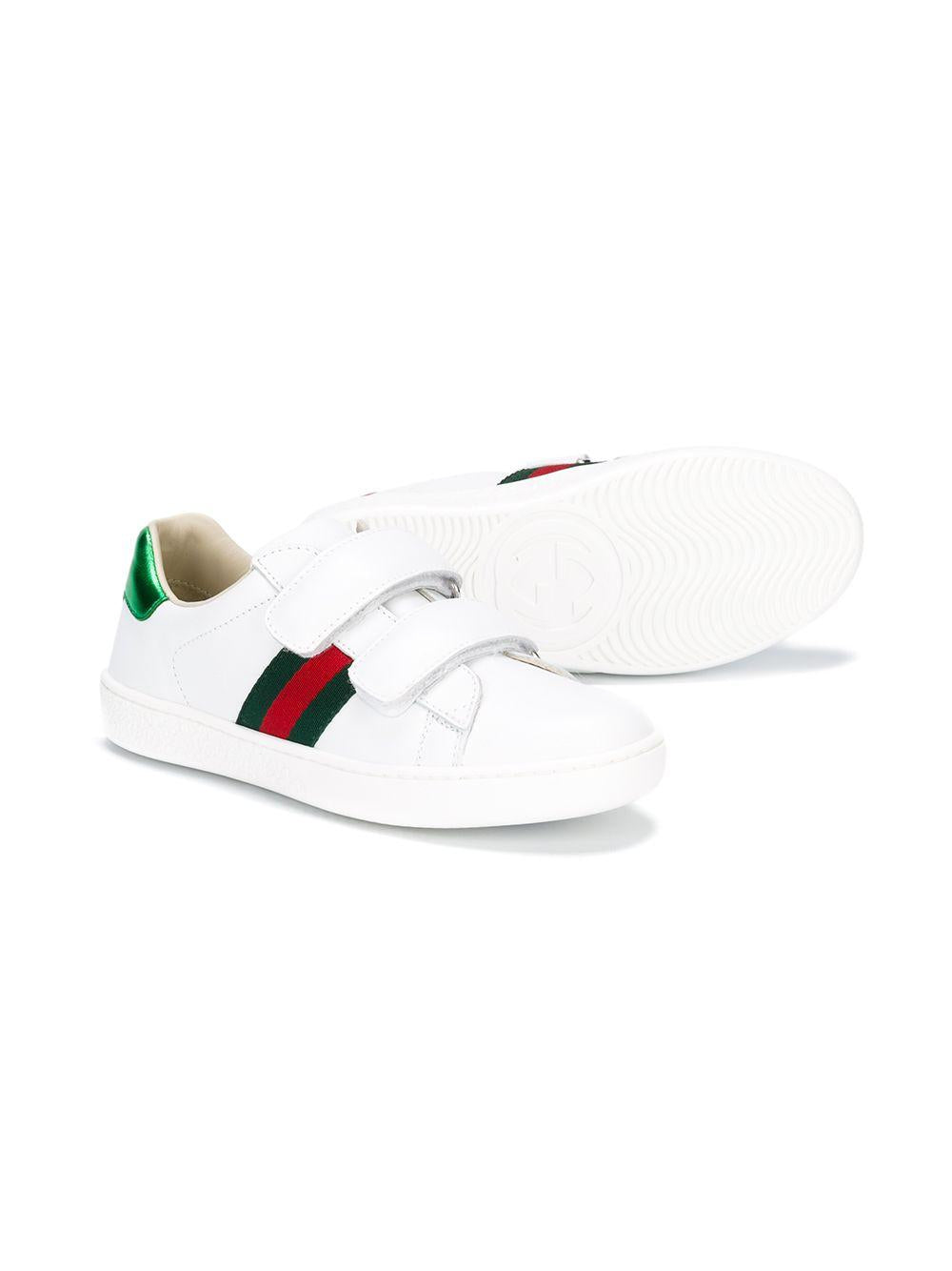 White sneakers for children