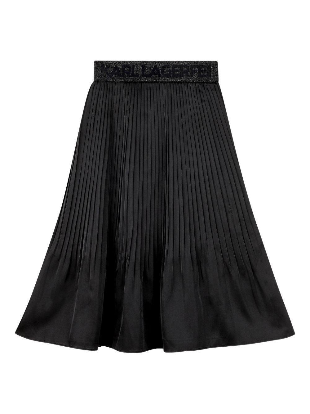 Gonna nera per bambina Z31112 09B Karl Lagerfeld Kids 