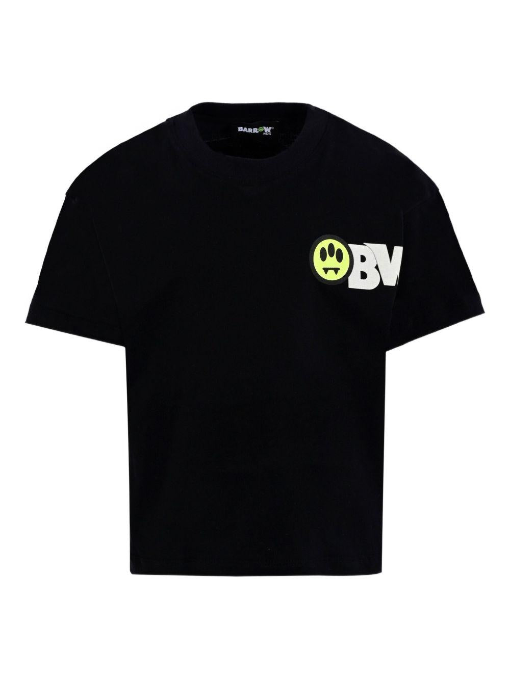 T-shirt nero per bambino F5BKJUTH046 110 Barrow Kids 